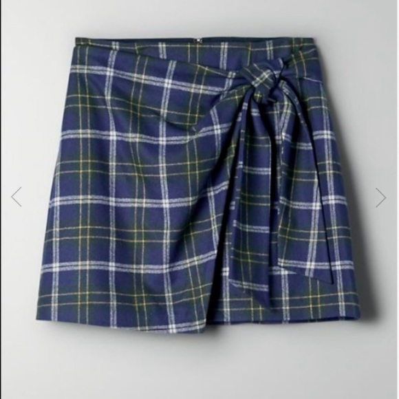 Aritzia Wilfred New Wrap Front Dorine mini Skirt - Picture 1 of 9